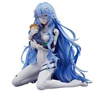 Ciyoulio Rei Ayanami Figurine Anime Girl Statue de Figurines d'anime Assises Collection Belle Sculpture d'anime Décoration de Bureau Figurine Manga 14 cm