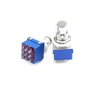 Cizihuu 1 pcs 9 broches 3PDT Effets de guitare Boîte à pédale STAND PIED PIED SWITCH Noir Bouton-poussoir Bouton poussoir Manuel