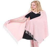 CJ Apparel Bébé Rose Épaisse Solide Couleur Unie Conception Népalaise Châle écharpe étole Wrap Châles Pashminas Nouvelle