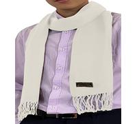 CJ Apparel Blanc Cassé Homme Népalais Couleur Unie Design Mode Écharpe Tricotée Écharpe Secondes Automne/Hiver Wrap NOUVEAU