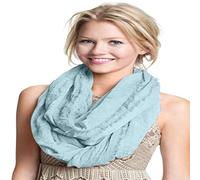 CJ Apparel Bleu Denim Mobius Infinity Scarf Secondes Snood Cowl Tube circulaire Eternity Châle Pashmina NOUVEAU