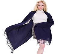 CJ Apparel Bleu Marine Couleur Unie Châle écharpe étole Wrap Châles Pashminas Nouvelle