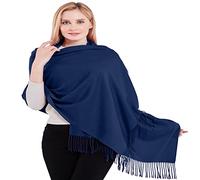 CJ Apparel Bleu Marine Épaisse Solide Couleur Unie Conception Népalaise Châle écharpe étole Wrap Châles Pashminas Nouvelle