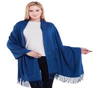CJ Apparel Bleu Royal Épaisse Solide Couleur Unie Conception Népalaise Châle écharpe étole Wrap Châles Pashminas Nouvelle
