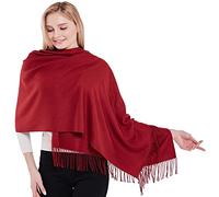 CJ Apparel Bordeaux Épaisse Solide Couleur Unie Conception Népalaise Châle Secondes écharpe étole Wrap Nouvelle