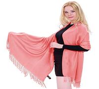 CJ Apparel Châle en pashmina, 60 couleurs - Rose - Taille unique