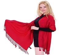 CJ Apparel Châle en pashmina, 60 couleurs - Rouge - Taille unique