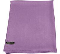 CJ Apparel Écharpe népalaise à franges de couleur unie fabriquée à la main au Népal, mauve, Taille unique