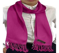 CJ Apparel Écharpe népalaise pour homme - Couleur unie - Design tendance - Pour le visage et le cou, Fuchsia/violet, taille unique