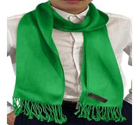 CJ Apparel Écharpe népalaise pour homme - Couleur unie - Design tendance - Pour le visage et le cou, vert forêt, taille unique