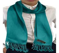 CJ Apparel Écharpe népalaise pour homme - Couleur unie - Design tendance - Pour le visage et le cou, Vert jade, taille unique