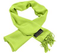 CJ Apparel Foulard népalais uni pour homme - Couleur unie, vert citron, taille unique