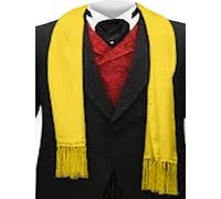CJ Apparel Foulard tendance pour homme, couleur unie, pour le visage et le cou, jaune, taille unique