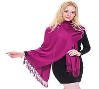 CJ Apparel Fuchsia Violet Couleur Unie Châle écharpe étole Wrap Châles Pashminas Nouvelle