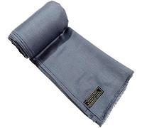 CJ Apparel Gris Foncé Echarpe Secondes en Châle Solide Couleur Unie Conception Wrap Étole Pashmina