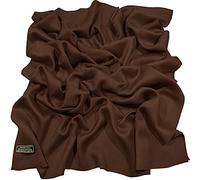 CJ Apparel Marron Chocolat Echarpe de Pashmina en Châle Solide Couleur Unie Conception Wrap Étole