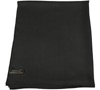 CJ Apparel Noir Echarpe Secondes en Châle Solide Couleur Unie Conception Wrap Étole Pashmina