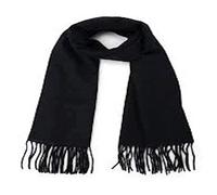 CJ Apparel Noir Écharpe Tricotée à la mode pour Hommes Secondes Couleur Unie écharpes Nouveau