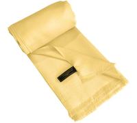 CJ Apparel Or Clair Echarpe de Pashmina en Châle Népalaise Solide Couleur Unie Conception Wrap Étole