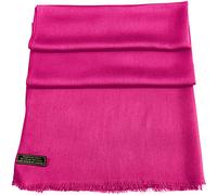 CJ Apparel Rose Chaud Echarpe de Pashmina en Châle Népalaise Solide Couleur Unie Conception Wrap Étole Secondes