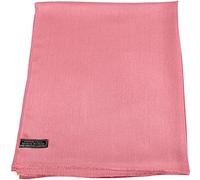 CJ Apparel Rose Corail Conception de Couleur Unie Népalais Frange Châle Secondes écharpe étole Jeter Tête Enveloppement Visage Couverture Pashmina Nouveau