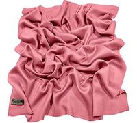 CJ Apparel Rose Corail Echarpe de Pashmina en Châle Solide Couleur Unie Conception Wrap Étole