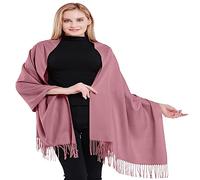 CJ Apparel Rosé Rose Épaisse Solide Couleur Unie Conception Népalaise Châle Secondes écharpe étole Wrap Nouvelle
