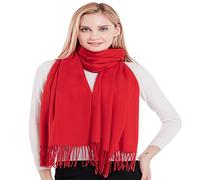 CJ Apparel Rouge Épaisse Solide Couleur Unie Conception Népalaise Châle Secondes écharpe étole Wrap Nouvelle