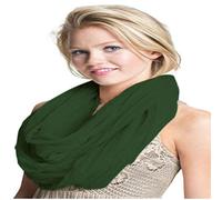 CJ Apparel Vert Foncé Mobius Infinity Scarf Snood Cowl Tube circulaire Eternity Châle Pashmina NOUVEAU