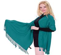 CJ Apparel Vert Jade Châle Népalais écharpe la CouVerture Conception de Couleur Unie