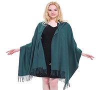 CJ Apparel Vert Jade Épaisse Solide Couleur Unie Conception Népalaise Châle Secondes écharpe étole Wrap Nouvelle