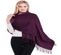 CJ Apparel Violet Épaisse Solide Couleur Unie Conception Népalaise Châle écharpe étole Wrap Châles Pashminas Nouvelle