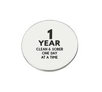 CJ&M Ensemble de pièces de sobriété de 1 an | Jeton de sobriété de 1 mois à 1 an | Médaillon de sobriété de 1 mois à 1 an | Cadeau sobre | Jetons AA | Puce AA | Médaillons de prière de sérénité en