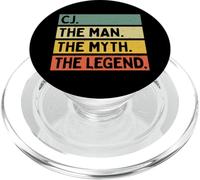 Cj The Man The Myth The Legend Citation personnalisée Amusante PopSockets PopGrip pour MagSafe