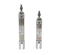 CJ2D Mini cylindre pneumatique double effet à double chape avec goupilles, tige simple 10 mm, 16 mm, alésage 5 ~ 200 mm Course CJ2D16 1 pièce (course 175 mm, alésage CJ2D16 16 mm)