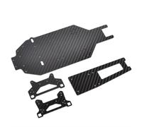 CJAXCG Kit de Conversion de Mise à Niveau du Pont supérieur et inférieur en Fiber de Carbone, for pièces de Voiture Tamiya TA02/TA02SW RC