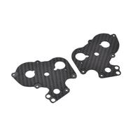 CJAXCG Plaques latérales de boîte de Vitesses en Fiber de Carbone for Tamiya Blackfoot Monster Beetle Frog Brat, pièces de Mise à Niveau du châssis