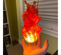 CJCSM Accessoire de Boule de feu Flottant d’Halloween, décoration d’Halloween à Flamme illuminée, Accessoires Magiques en lévitation pour la fête d’Halloween, Cosplay