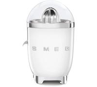 Smeg Presse-agrumes CJF11WHEU 70W – Mise en marche automatique, Bec anti-goutte, Cône universel Blanc