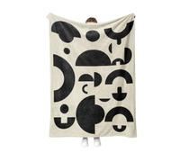 CJFBDFC Couverture À Colorier Abstrait Géométrique Jeter Couverture, Minimaliste Scandinave en Flanelle Douce, Polyvalent Léger Canapé Lit Décor pour La Maison Café Utilisation Quotidienne-MTS-