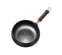 CJFDDP Poêle Japonaise en Fonte Antiadhésive Non Revêtue, Pot à Frire en Gros Ventre Traditionnelle en Fer, Forgée à La Main, Récipient de Cuisson Polyvalent pour Mijoter et Frire à Haute Température