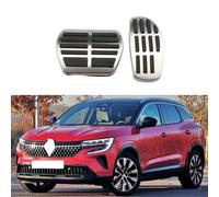 CJGYP Pédales de Voiture pour Renault Austral 2022 2023 2024, Couvercle de Repose-Pieds de Frein à gaz antidérapant en Acier Inoxydable,at 2Pcs