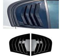 CJGYP Persienne de fenêtre latérale arrière, 2 pièces, pour BMW série 3 E90 320i 330i M3 2005 - 2011,Gloss Black