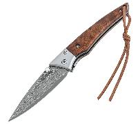 CJH One-Hand Knife, 71-Ply Damascus