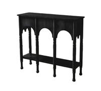 CJHFR472SG Accueil Table Console Moderne du Milieu du siècle, Table d'appoint décorative Moderne de 39 Pouces for entrée, Salon Derrière Le canapé(Noir)