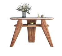 CJHFR472SG Accueil Tables Consoles en Bois Massif de Ferme de 46 Pouces, Table de Couloir avec Plateau en placage de Faux marbre, Table de canapé avec étagère for Couloir de Salon Derrière Le canapé