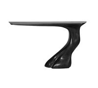 CJHFR472SG Accueil Tables Consoles étroites en Bois Massif de 56 Pouces, Table de Couloir décorative Moderne, Table de canapé for Salon, Couloir, Hall d'entrée, entrée Derrière Le canapé(Noir)