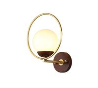 CJHFR472SG Chambre Applique murale décorative moderne et tendance for couloir, balcon, éclairage en cuivre, lampe murale de luxe en bois de noyer Décoration