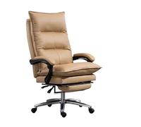 CJHFR472SG Classic Leathers Chaise de bureau ergonomique à dossier haut et coussin réglable pivotant à roulettes Kaki