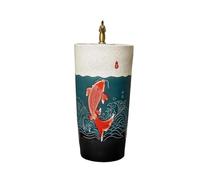 CJHFR472SG Classique Lavabo sur Pied en céramique for Salle de Bain avec Robinet et bonde, lavabo extérieur autoportant Lavabo de Salle de Bain